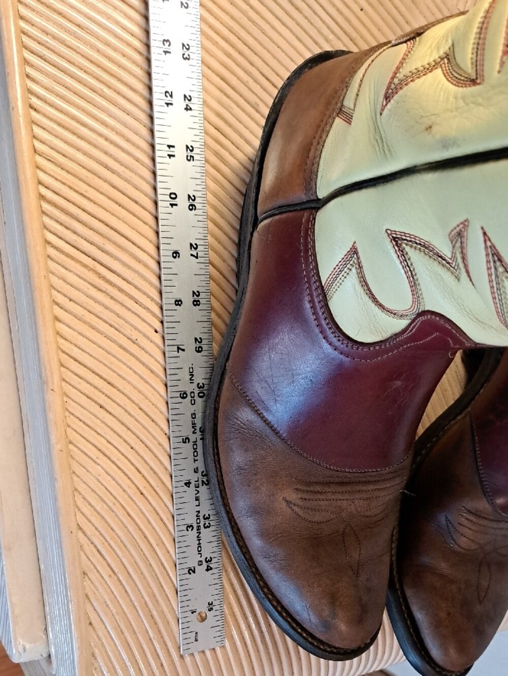 Bowman's Wilson Boot Co. Handmade 3 Tone Cowboy Boots 13 - Picture 15 of 16